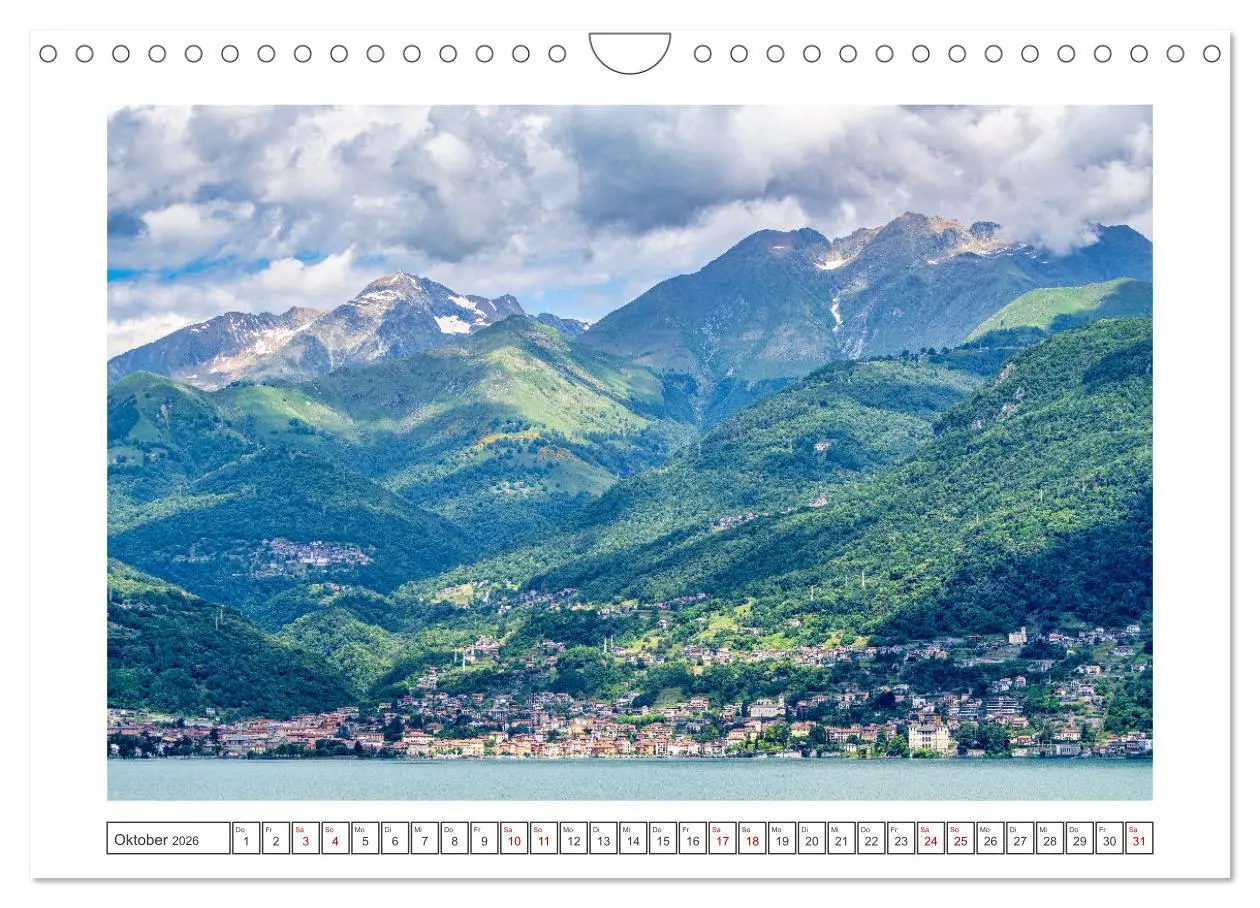 Bild: 9783457311349 | Traumziele am Comer See (Wandkalender 2026 DIN A4 quer), CALVENDO...