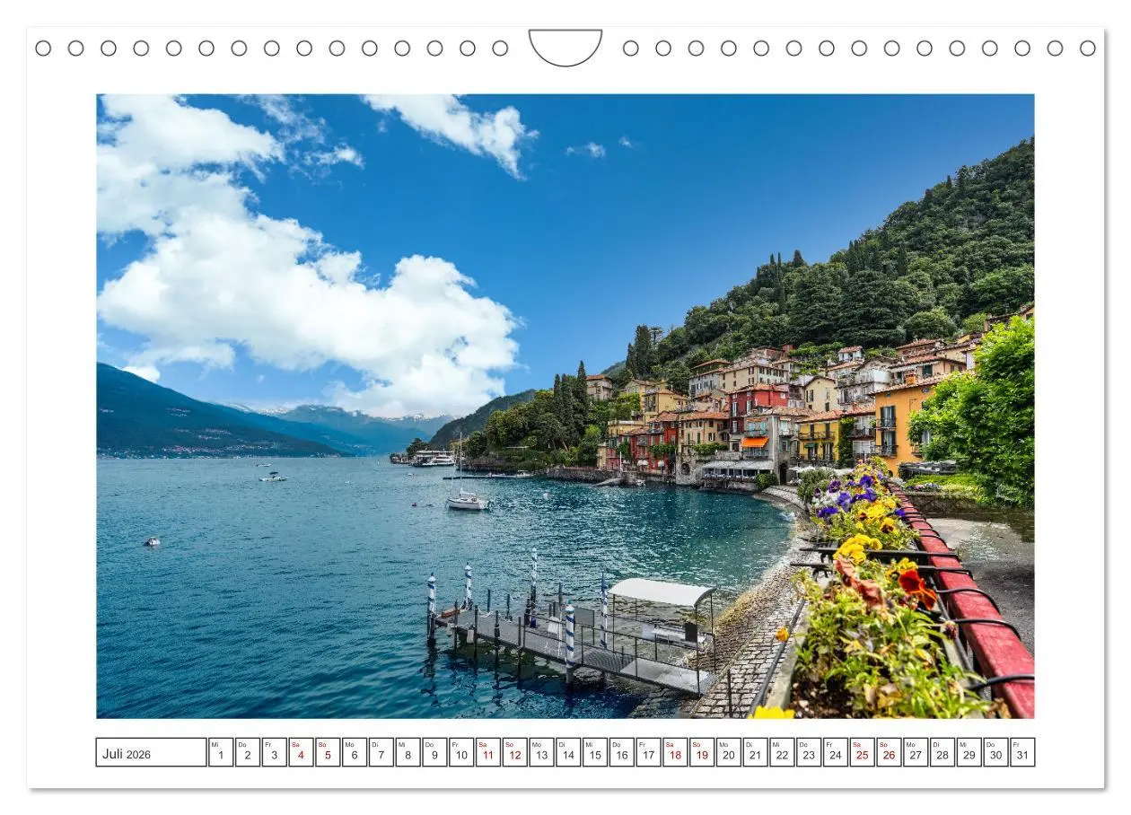 Bild: 9783457311349 | Traumziele am Comer See (Wandkalender 2026 DIN A4 quer), CALVENDO...