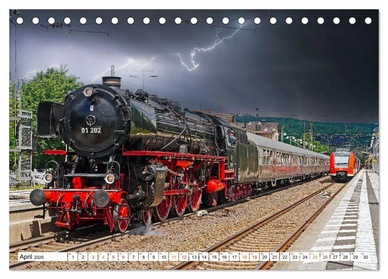 Bild: 9783457551349 | Dampflokomotiven - geliebte Kraftpakete (Tischkalender 2026 DIN A5...