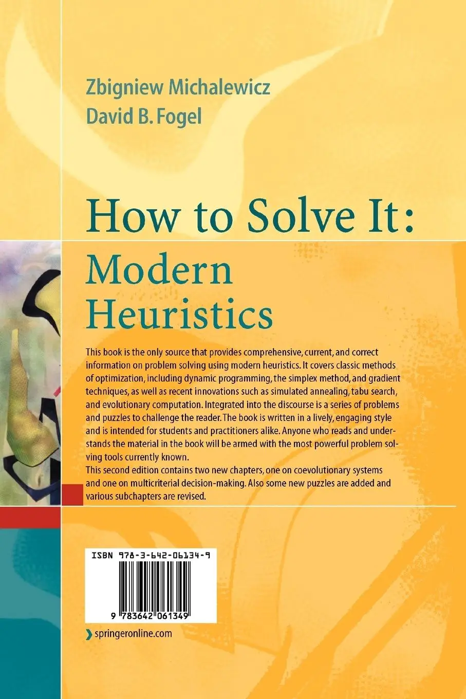 Rückseite: 9783642061349 | How to Solve It: Modern Heuristics | David B. Fogel (u. a.) | Buch