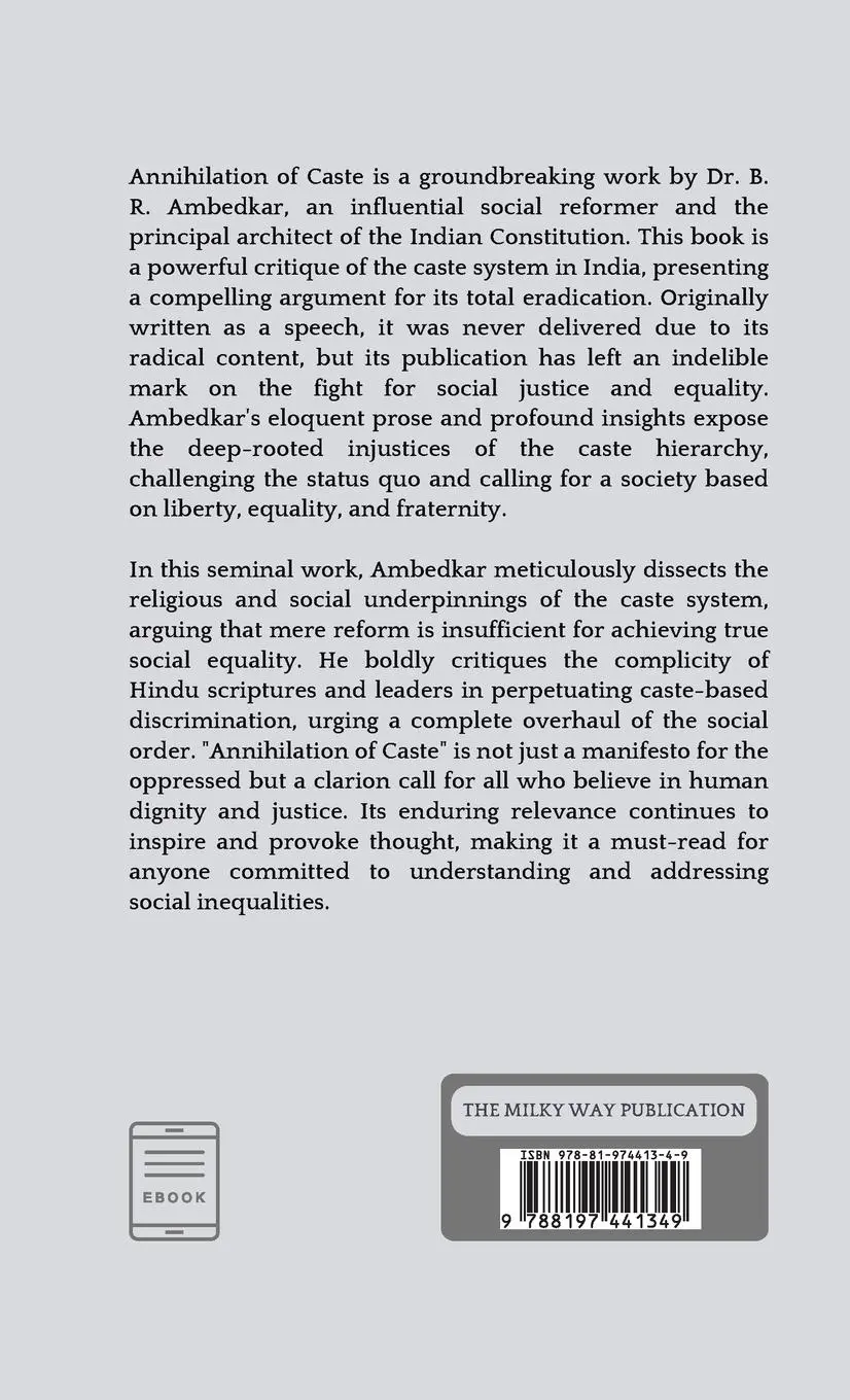 Rückseite: 9788197441349 | Annihilation of Caste | B. R. Ambedkar | Buch | Englisch | 2020