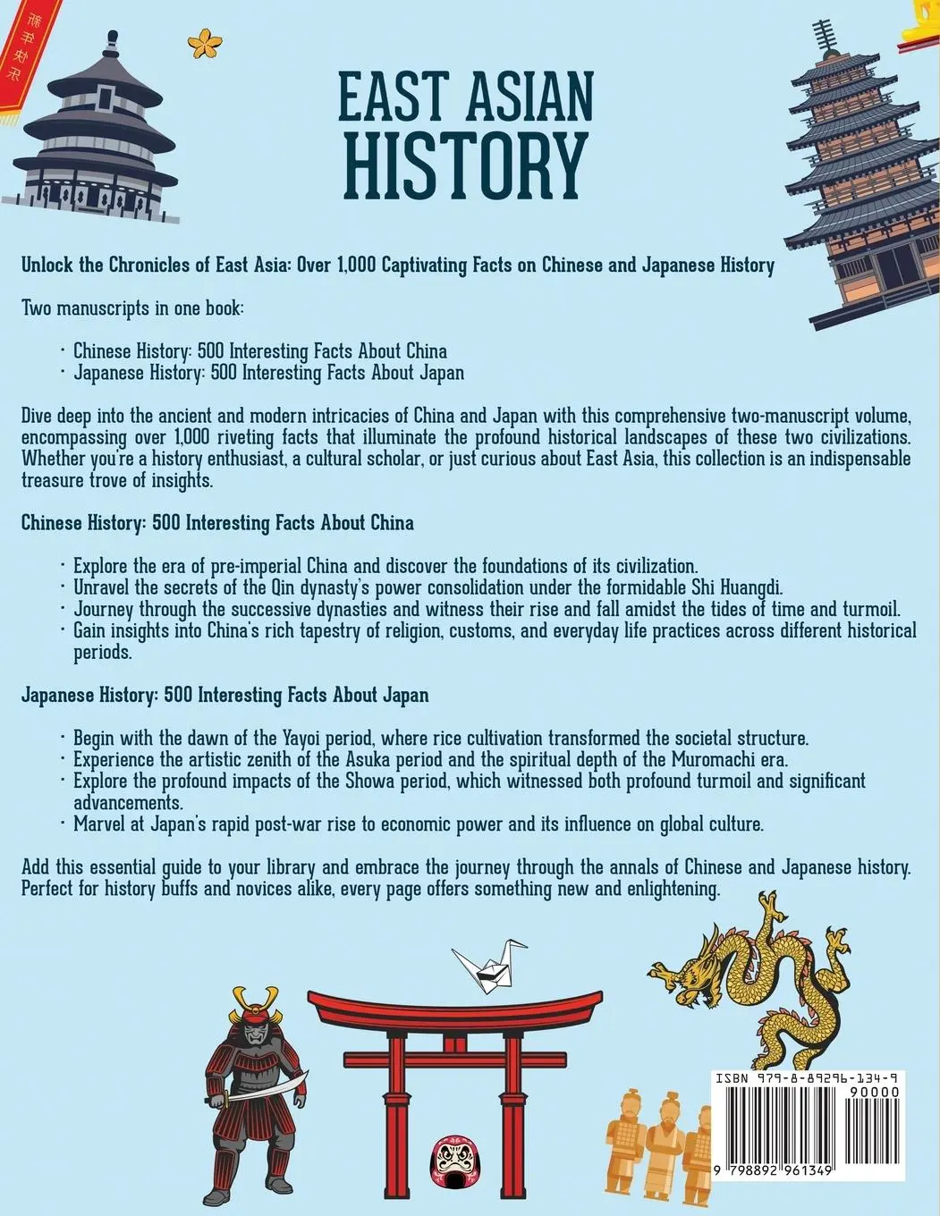 Rückseite: 9798892961349 | East Asian History | 1000 Fascinating Facts About China and Japan