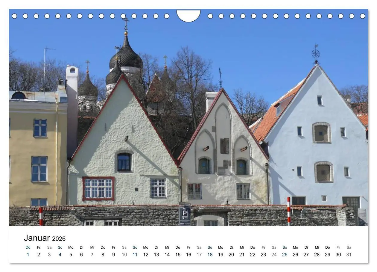 Bild: 9783516181449 | Tallinn (Wandkalender 2026 DIN A4 quer), CALVENDO Monatskalender