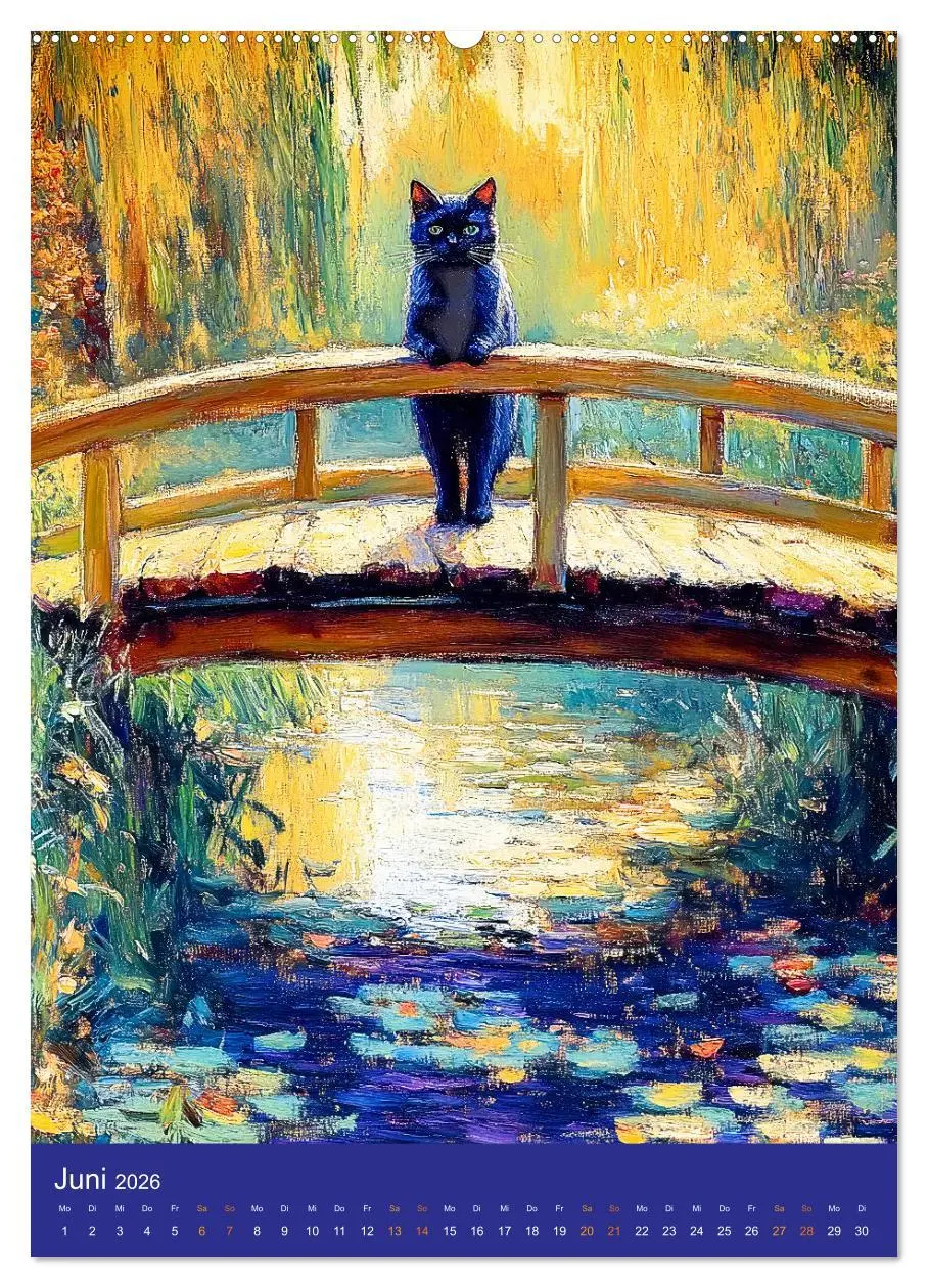 Bild: 9783516251449 | Katzen und Kunst - Samtige Herrscher der impressionistischen Gärten...