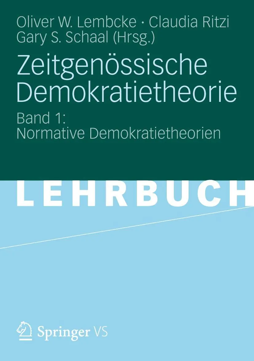 Cover: 9783810041449 | Zeitgenössische Demokratietheorie | Oliver W. Lembcke (u. a.) | Buch