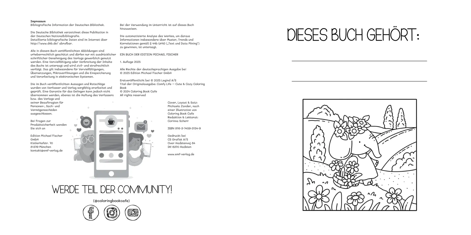 Bild: 9783745931549 | Cozy Coloring - Cozy Life | Coloring Book Cafe | Taschenbuch | 72 S.