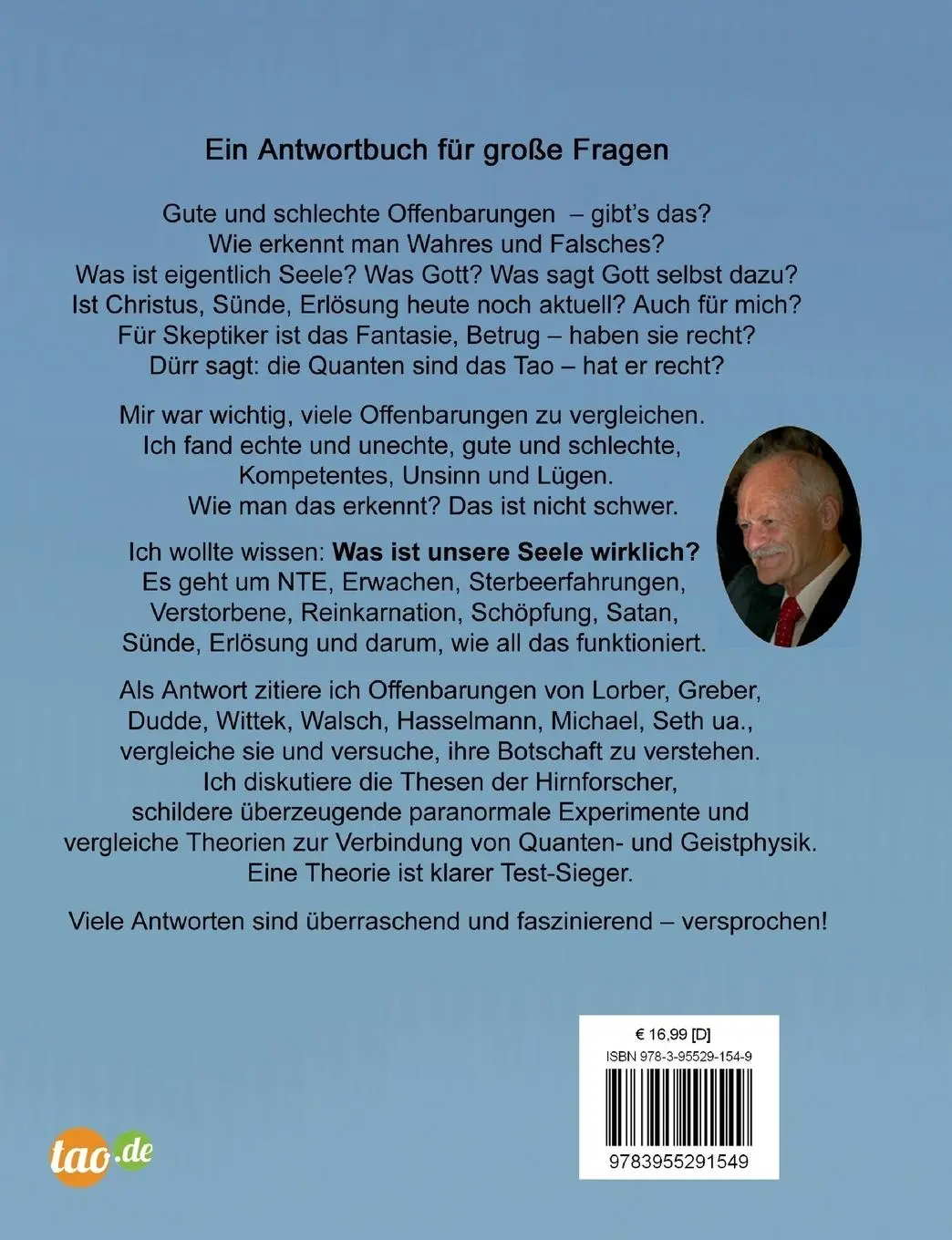 Rückseite: 9783955291549 | Über Seele und Gott | Aus den großen Offenbarungen unserer Zeit | Buch