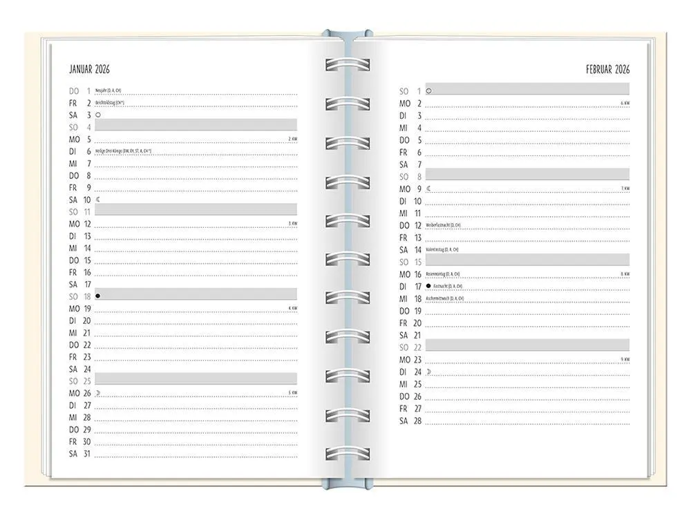 Bild: 9783986361549 | Terminplaner 2026 Hallo Glück | Terminplaner Hardcover | Original