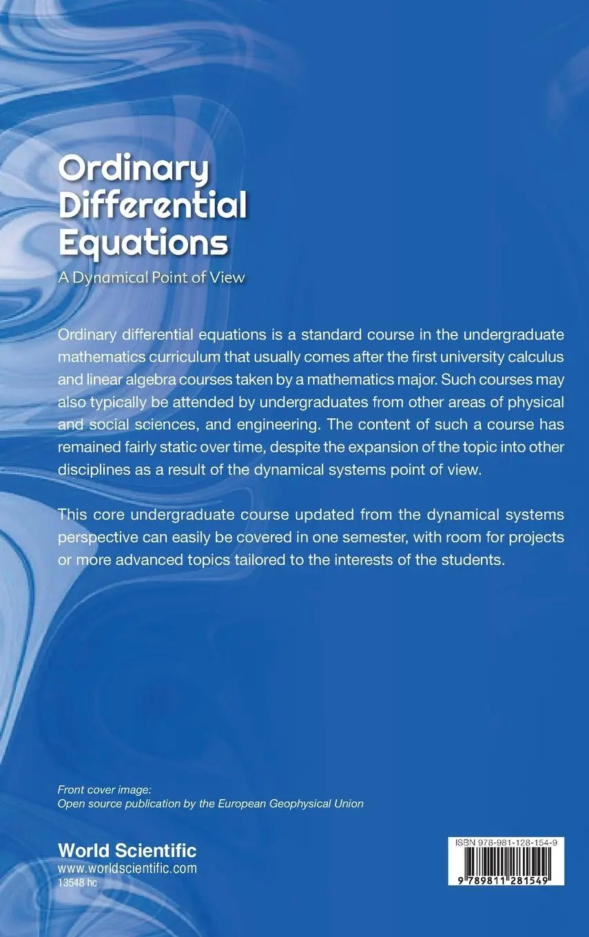 Rückseite: 9789811281549 | ORDINARY DIFFERENTIAL EQUATIONS | A DYNAMICAL POINT OF VIEW | Wiggins