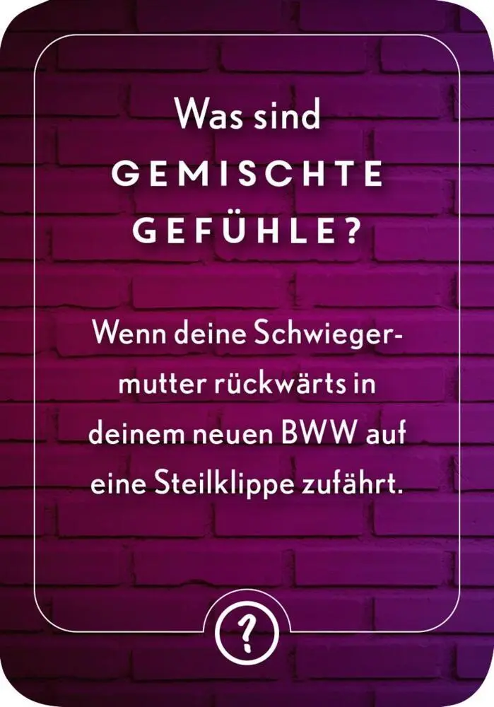 Bild: 4014489131649 | Bloß nicht lachen | Partyspiel mit 50 genial schrägen Karten | Box