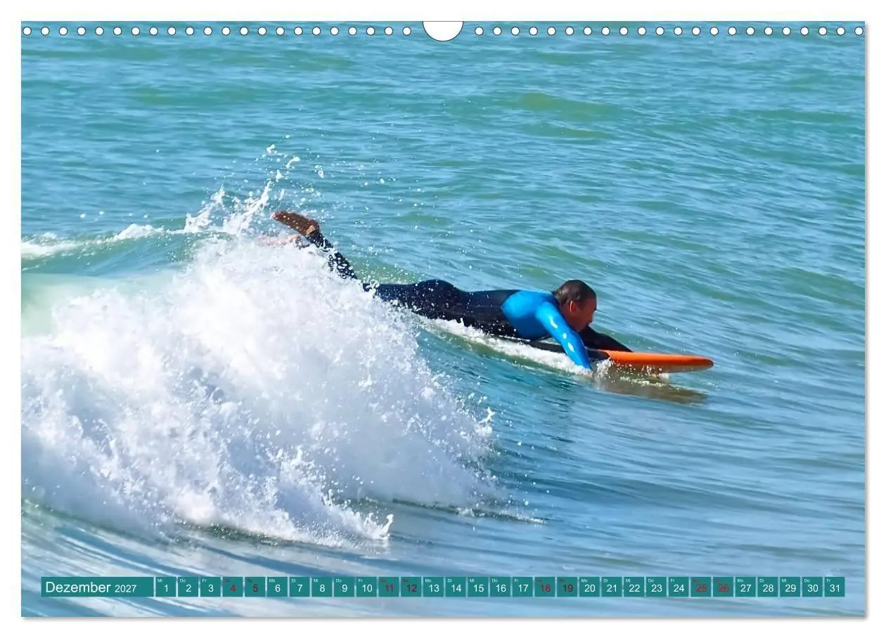 Bild: 9783569561649 | Surfen auf wilden Wellen (Wandkalender 2027 DIN A3 quer), CALVENDO...