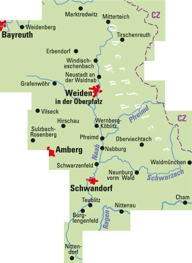 Bild: 9783969901649 | ADFC-Regionalkarte Traumhafte E-Bike-Touren im Oberpfälzer Wald,...