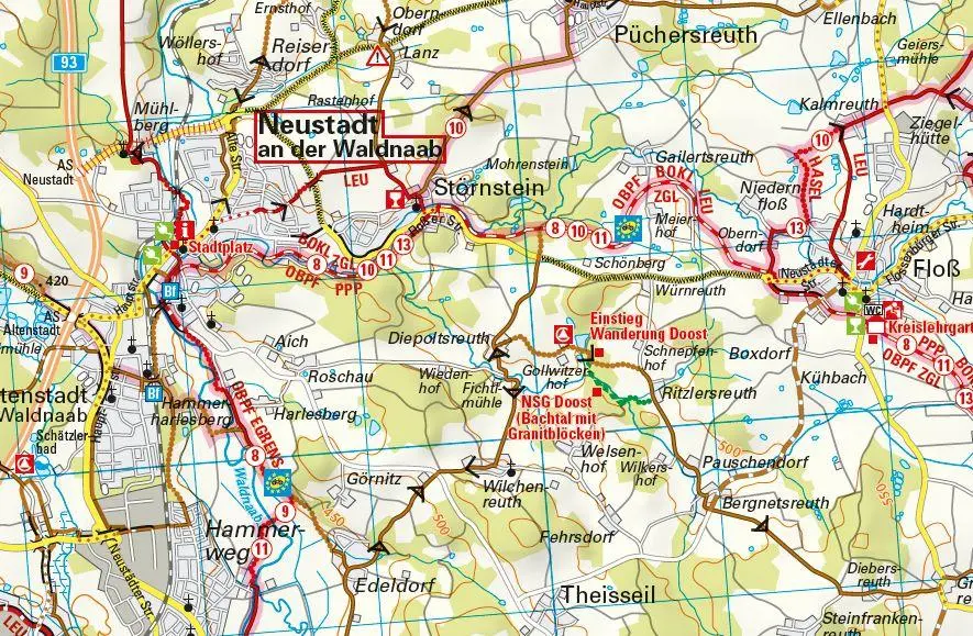 Bild: 9783969901649 | ADFC-Regionalkarte Traumhafte E-Bike-Touren im Oberpfälzer Wald,...