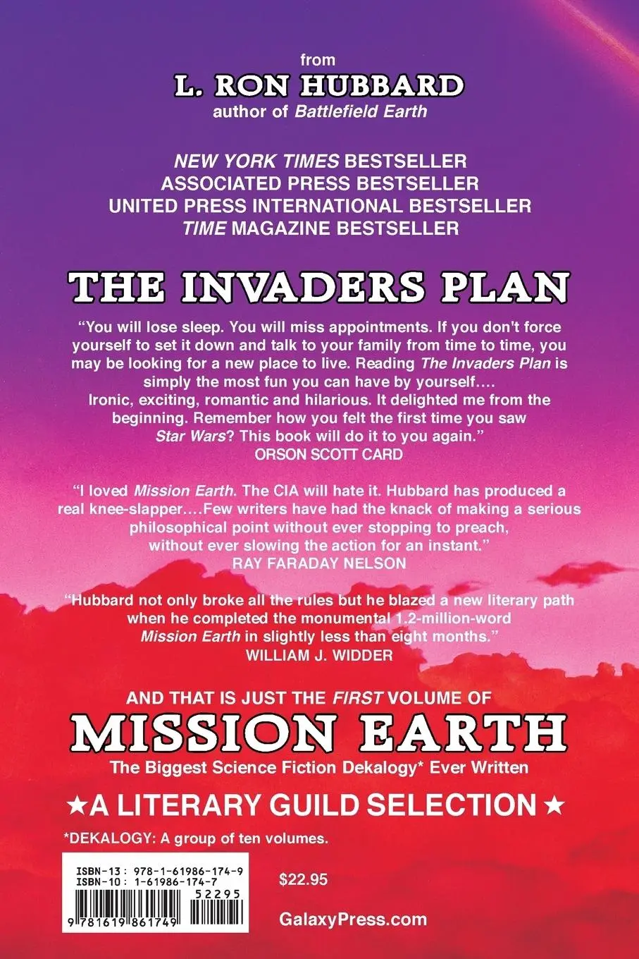 Rückseite: 9781619861749 | The Invaders Plan | Mission Earth Volume 1 | L. Ron Hubbard | Buch