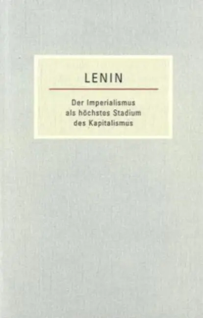 Cover: 9783922431749 | Der Imperialismus als höchstes Stadium des Kapitalismus | Lenin | Buch