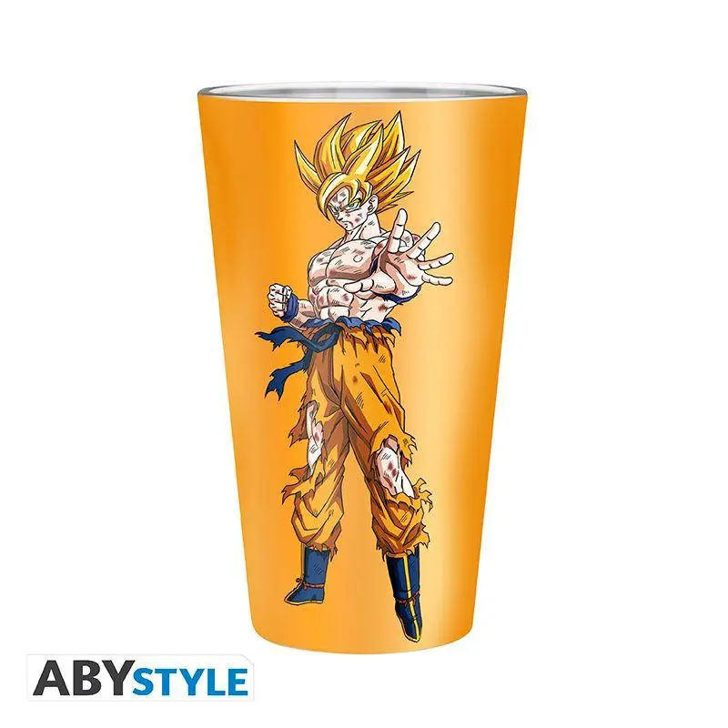 DRAGON BALL - Premium Large Glass - 400ml - Goku Saiyan - box