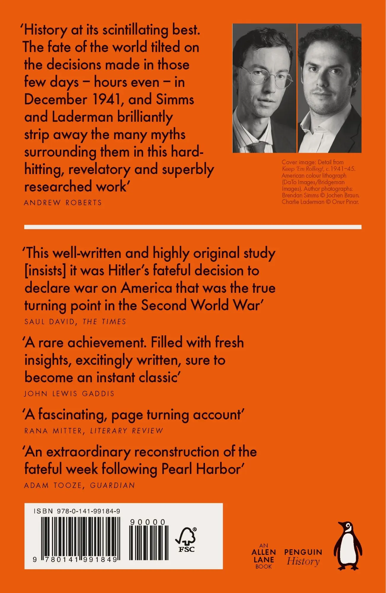 Rückseite: 9780141991849 | Hitler's American Gamble | Brendan Simms (u. a.) | Taschenbuch | XVI
