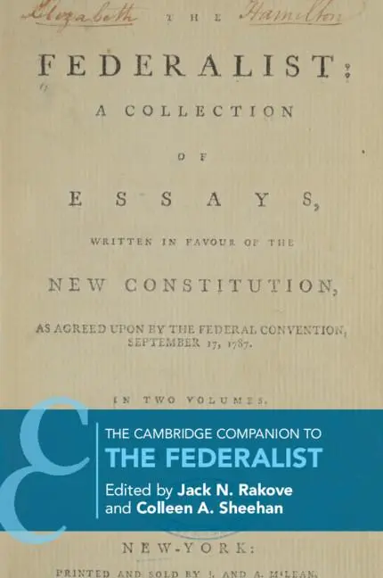 Cover: 9781316501849 | The Cambridge Companion to The Federalist | Jack N. Rakove (u. a.)