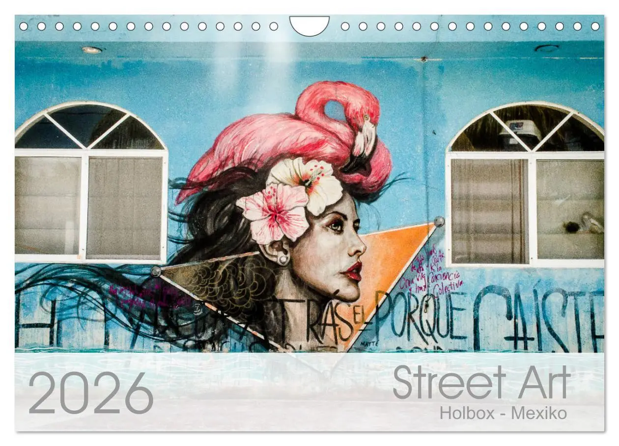 Cover: 9783457671849 | Street Art - Holbox, Mexico (Wandkalender 2026 DIN A4 quer),...