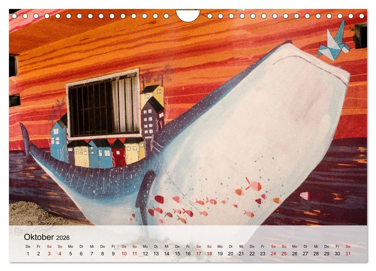 Bild: 9783457671849 | Street Art - Holbox, Mexico (Wandkalender 2026 DIN A4 quer),...