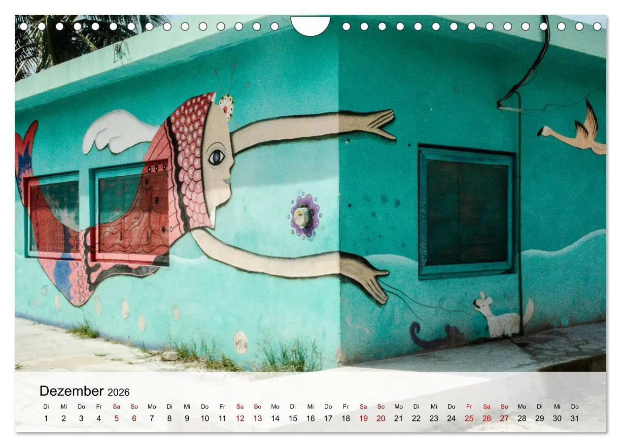 Bild: 9783457671849 | Street Art - Holbox, Mexico (Wandkalender 2026 DIN A4 quer),...