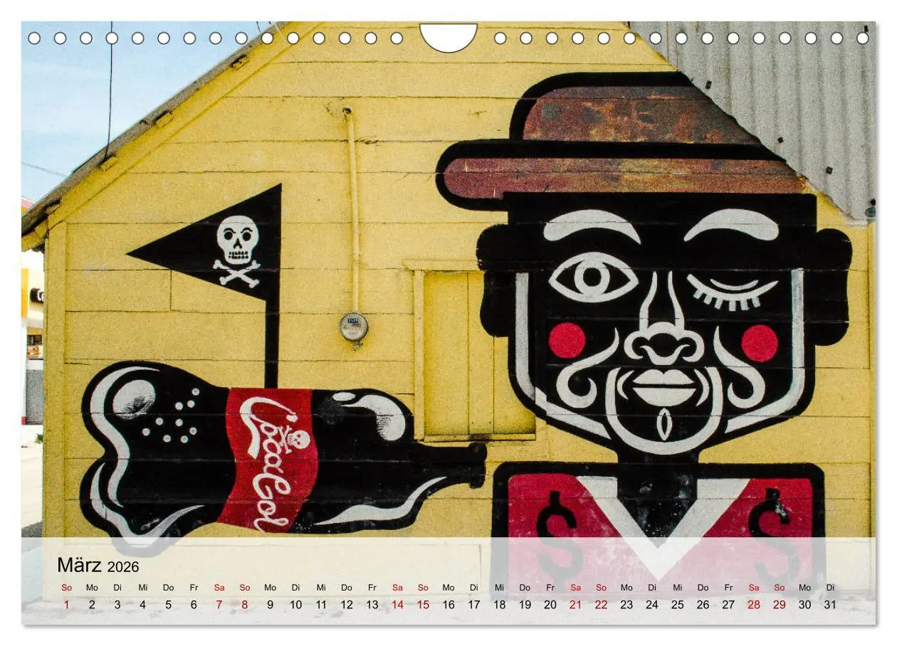 Bild: 9783457671849 | Street Art - Holbox, Mexico (Wandkalender 2026 DIN A4 quer),...