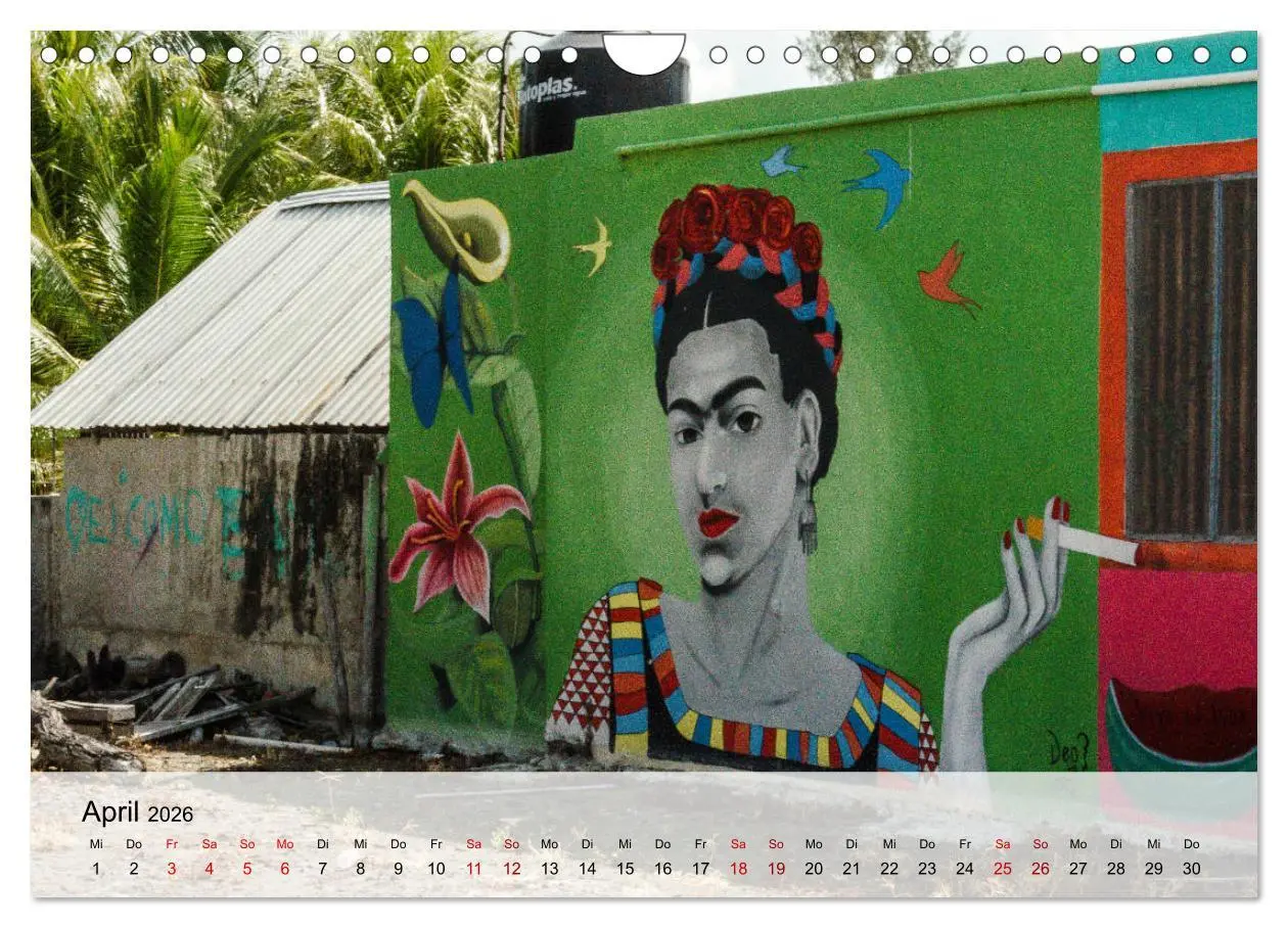 Bild: 9783457671849 | Street Art - Holbox, Mexico (Wandkalender 2026 DIN A4 quer),...