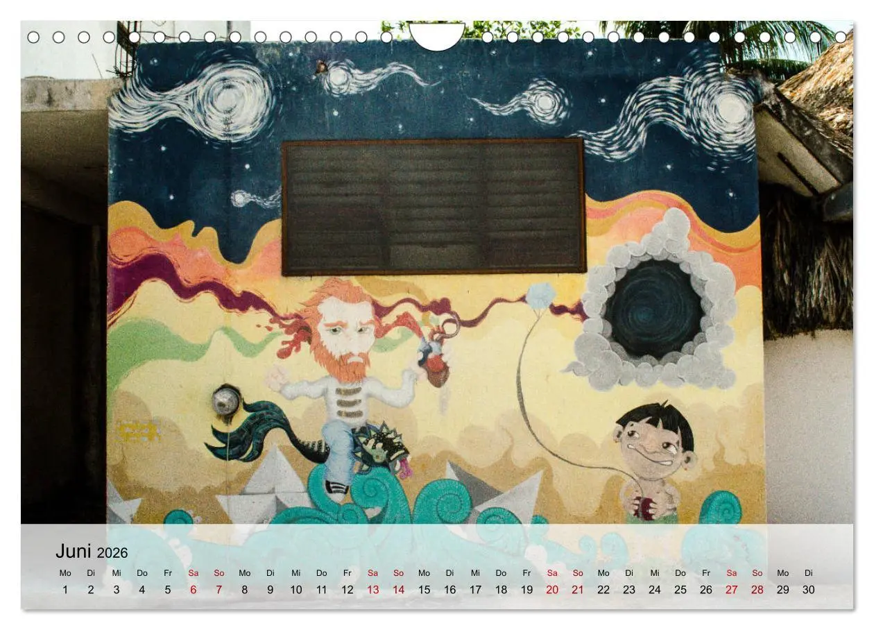 Bild: 9783457671849 | Street Art - Holbox, Mexico (Wandkalender 2026 DIN A4 quer),...