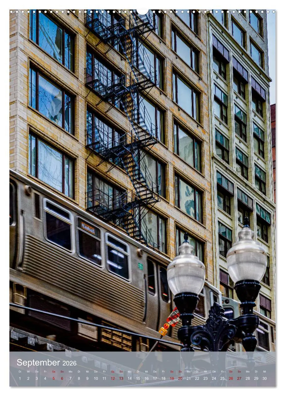 Bild: 9783516381849 | Architektur Facetten Chicago 2026 (Wandkalender 2026 DIN A2 hoch),...