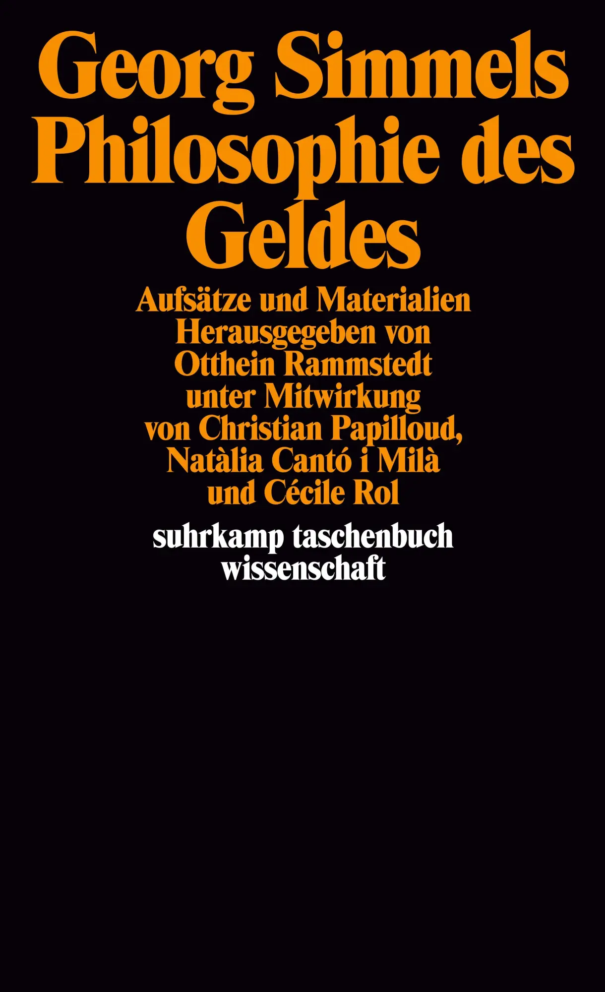 Cover: 9783518291849 | Georg Simmels ' Philosophie des Geldes' | Aufsätze und Materialien Cover: 9783518291849 | Georg Simmels ' Philosophie des Geldes' | Aufsätze und Materialien