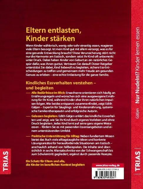 Rückseite: 9783432121949 | Nur Nudeln!? Kinder lernen essen | Edith Gätjen | Taschenbuch | 176 S.