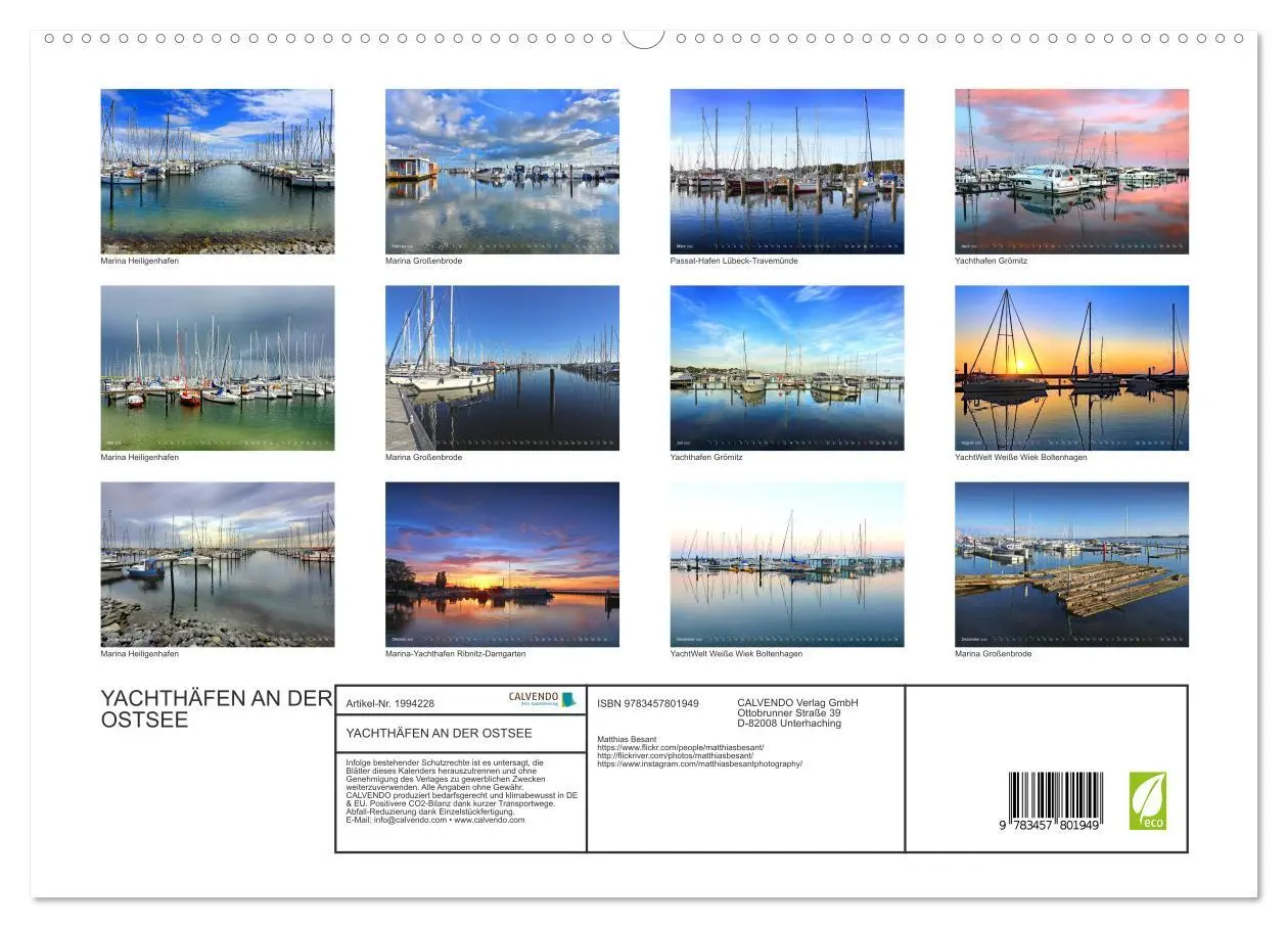 Bild: 9783457801949 | YACHTHÄFEN AN DER OSTSEE (hochwertiger Premium Wandkalender 2026...