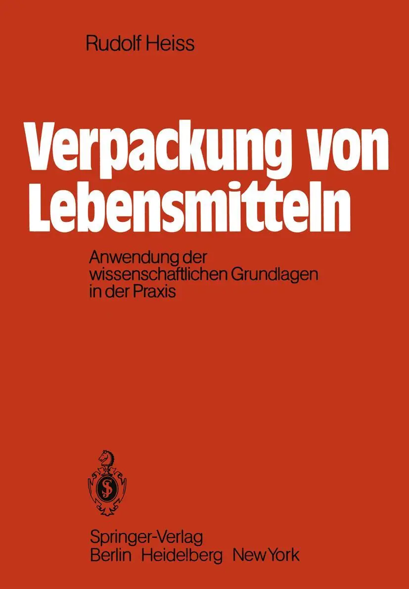 Cover: 9783540101949 | Verpackung von Lebensmitteln | R. Heiss | Taschenbuch | xii | Deutsch