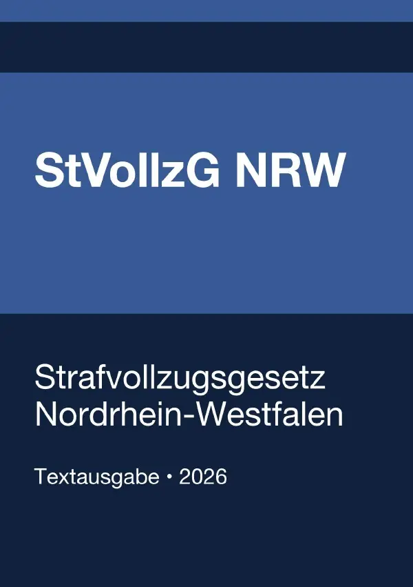 Cover: 9783565331949 | StVollzG NRW - Strafvollzugsgesetz Nordrhein-Westfalen 2026 | Buch