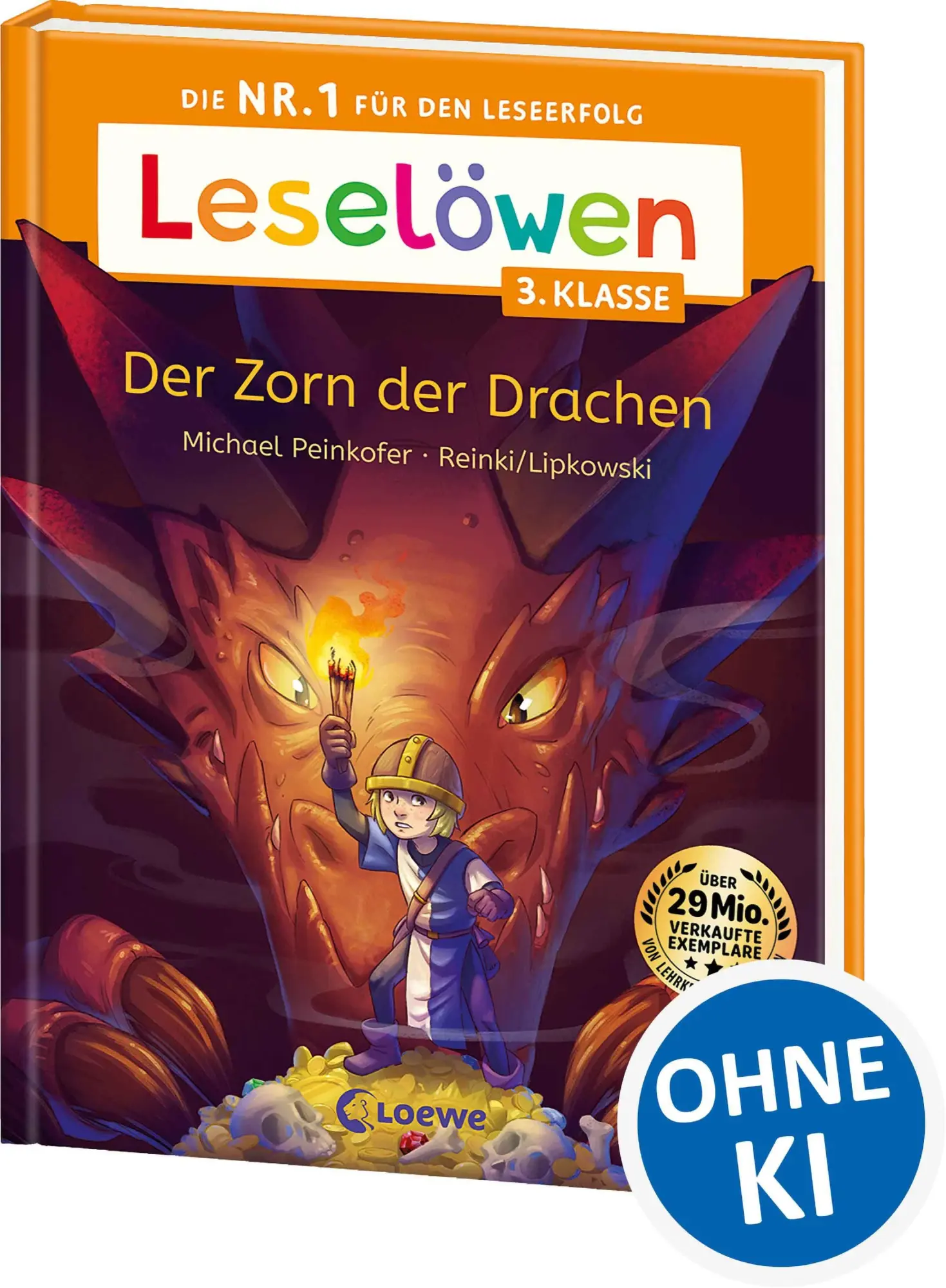 Cover: 9783743221949 | Leselöwen 3. Klasse - Der Zorn der Drachen | Michael Peinkofer | Buch
