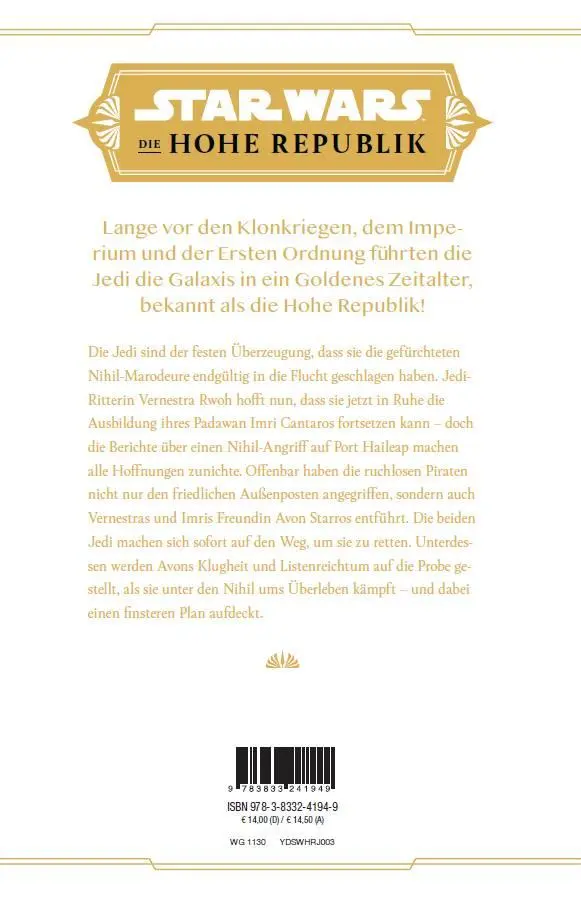 Rückseite: 9783833241949 | Star Wars Jugendroman: Die Hohe Republik - Mission ins Verderben