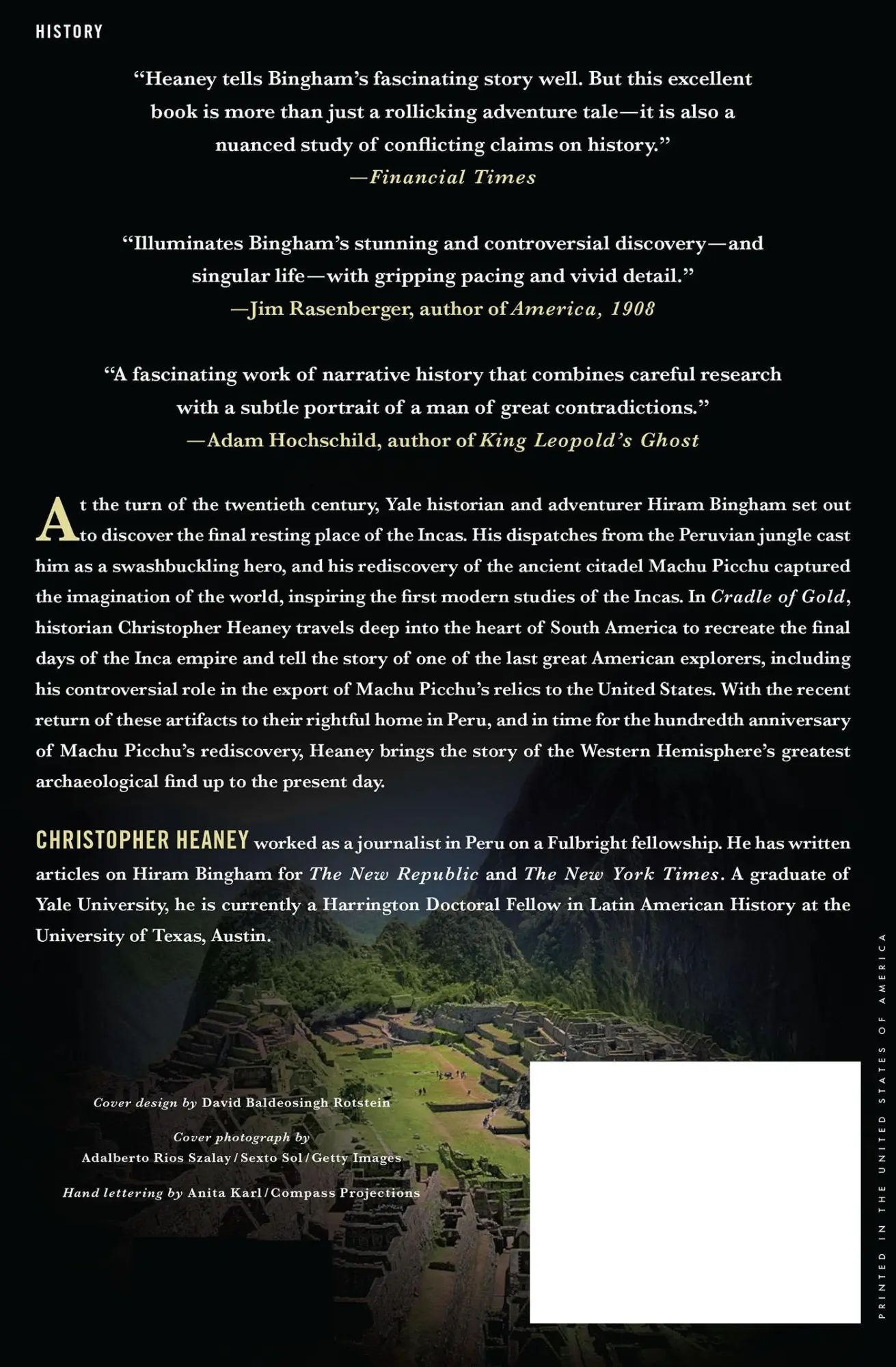 Rückseite: 9780230112049 | Cradle of Gold | Christopher Heaney | Taschenbuch | Englisch | 2011