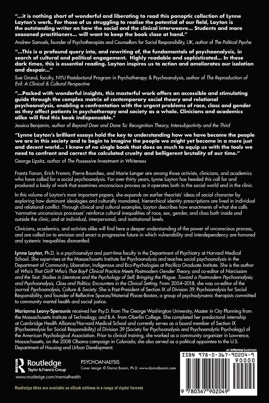 Rückseite: 9780367902049 | Toward a Social Psychoanalysis | Lynne Layton | Taschenbuch | Englisch