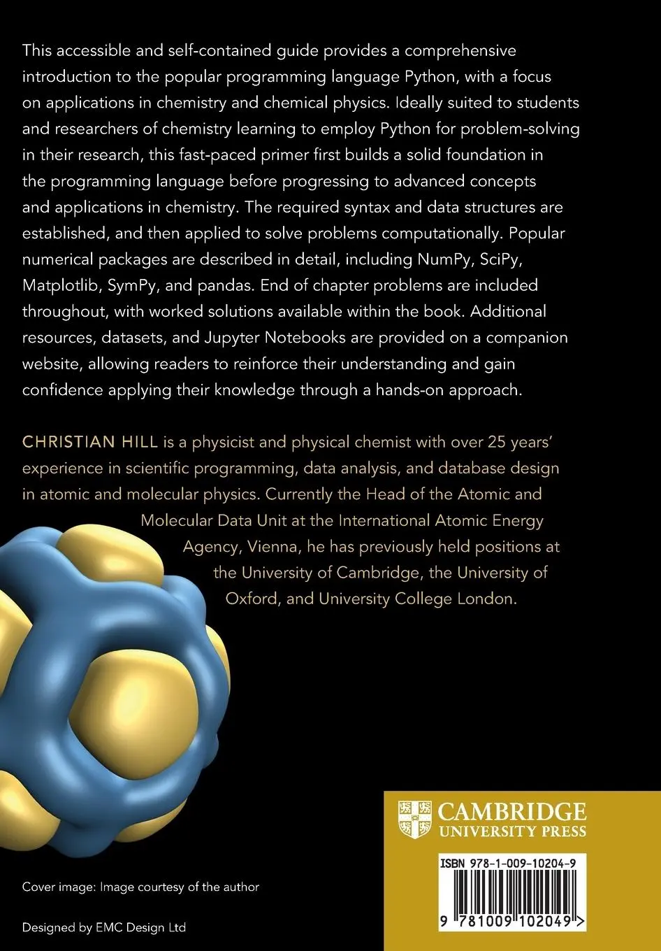 Rückseite: 9781009102049 | Python for Chemists | Christian Hill | Taschenbuch | Englisch | 2023