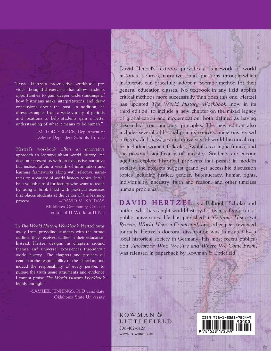 Rückseite: 9781538172049 | World History Workbook | The Ancient World to the Present | Hertzel