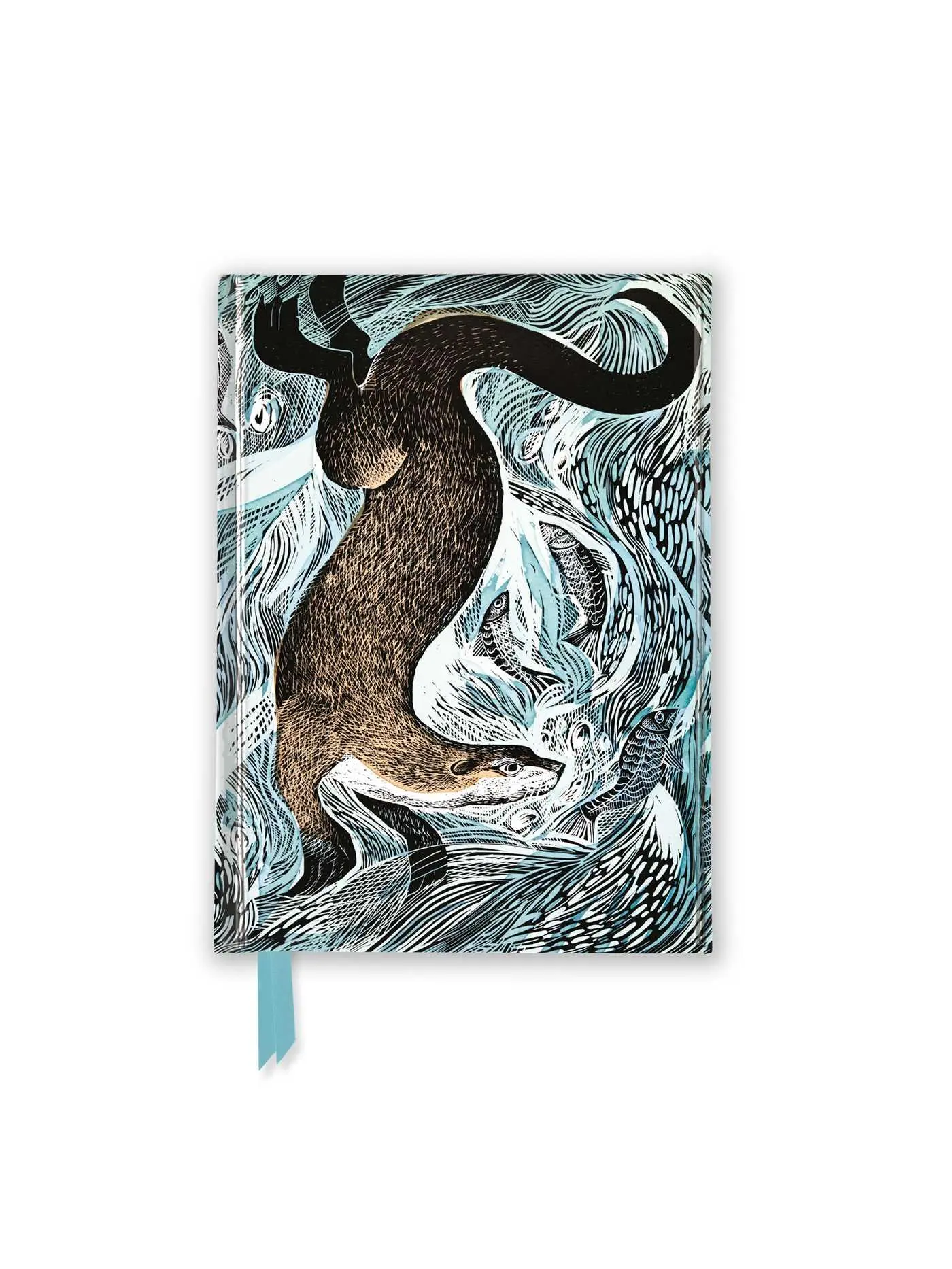 Cover: 9781804172049 | Angela Harding: Fishing Otter (Foiled Pocket Journal) | Publishing