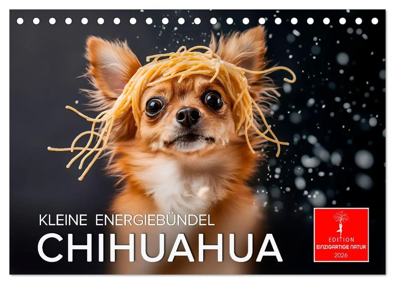 Cover: 9783457312049 | Chihuahua - kleine Energiebündel (Tischkalender 2026 DIN A5 quer),...