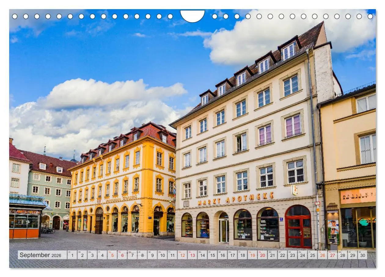 Bild: 9783457792049 | Würzburg Impressionen (Wandkalender 2026 DIN A4 quer), CALVENDO...