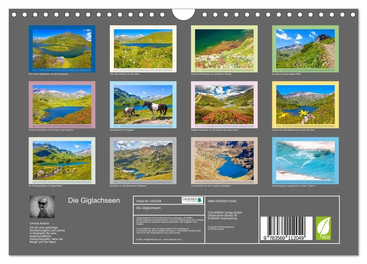 Bild: 9783569112049 | Die Giglachseen (Wandkalender 2027 DIN A4 quer), CALVENDO...