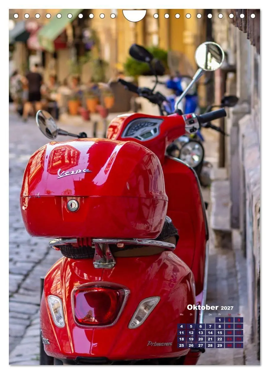 Bild: 9783569282049 | Die Liebe zur Vespa (Wandkalender 2027 DIN A4 hoch), CALVENDO...