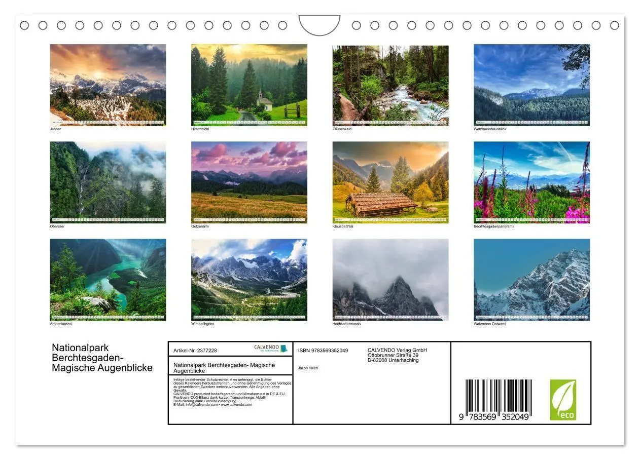 Bild: 9783569352049 | Nationalpark Berchtesgaden- Magische Augenblicke (Wandkalender 2027...
