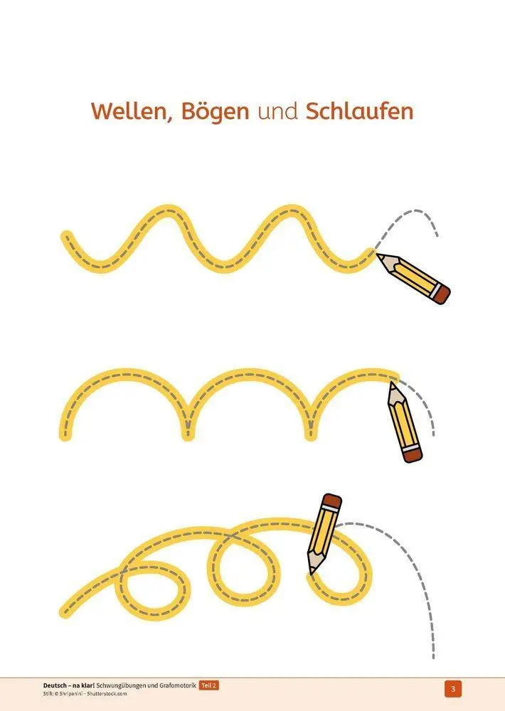 Bild: 9783834672049 | Deutsch - na klar! Schwungübungen und Grafomotorik Teil 2 | Kitzinger