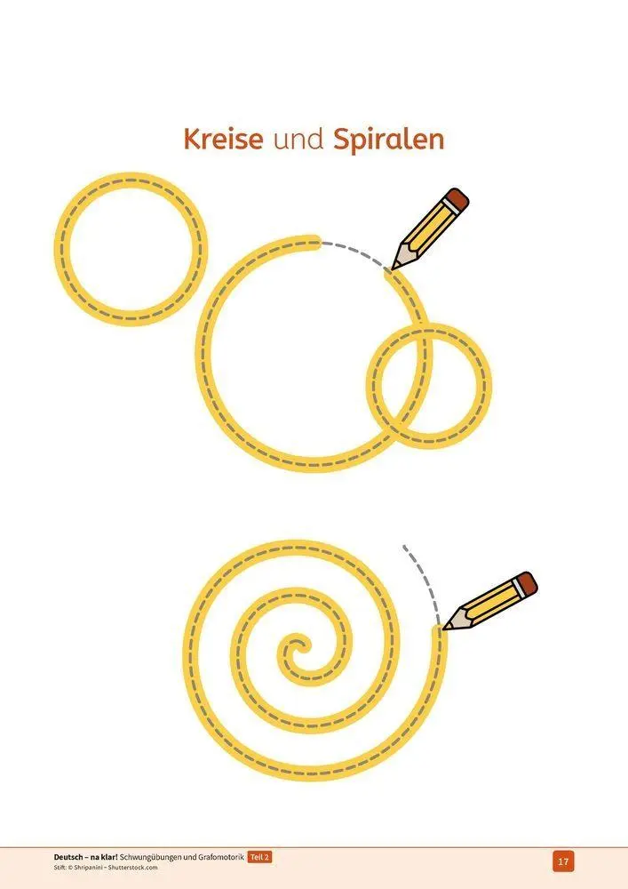Bild: 9783834672049 | Deutsch - na klar! Schwungübungen und Grafomotorik Teil 2 | Kitzinger