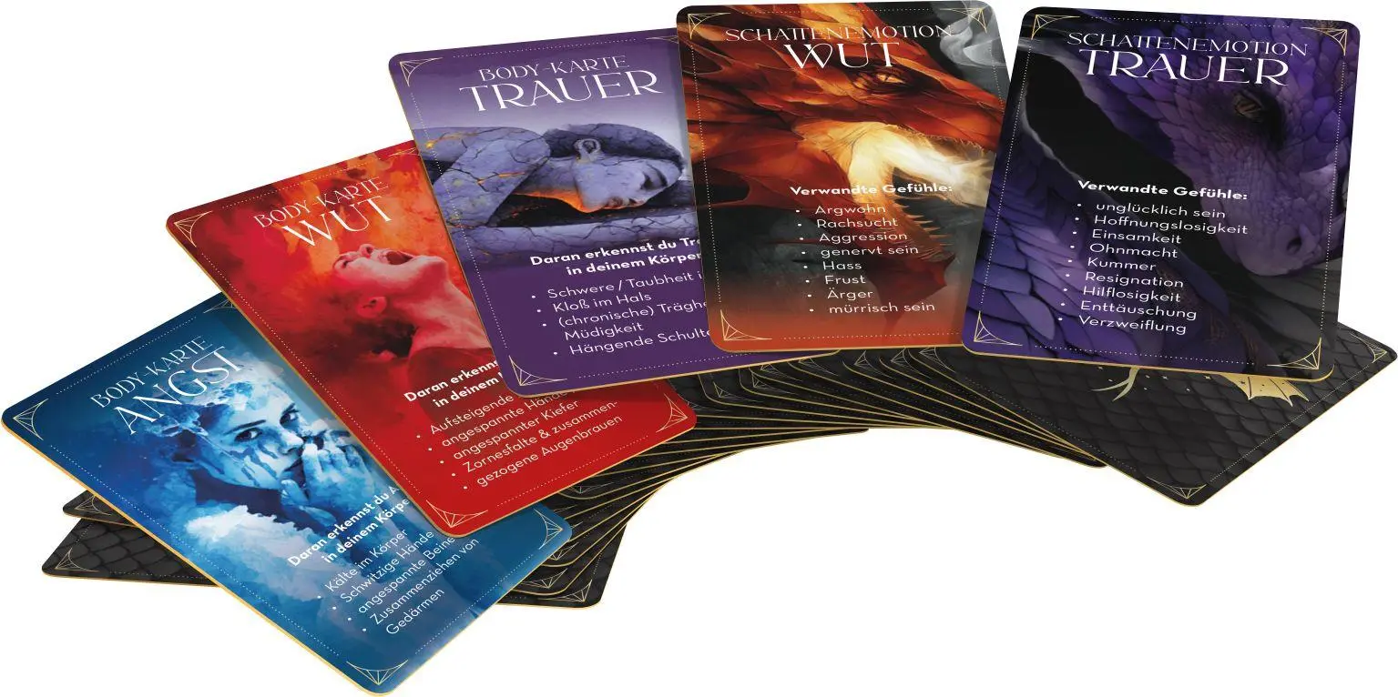 Bild: 9783868262049 | Shadow Work - Ride your Dragon! Dein Starterkit mit Buch und 33 Karten