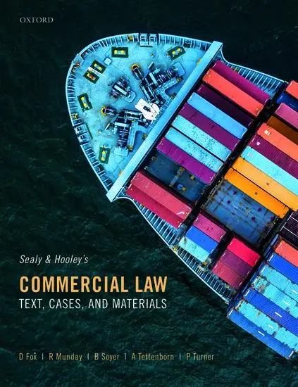 Cover: 9780198842149 | Sealy and Hooley's Commercial Law | Text, Cases, and Materials | Buch